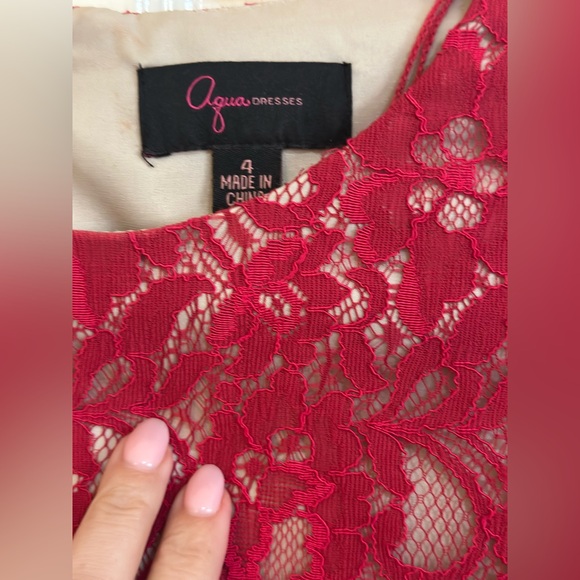 Red Lace Dress - Picture 4 of 4